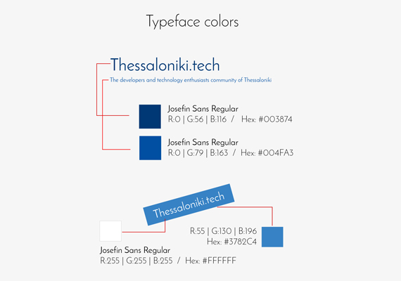 Thessaloniki.Tech Typeface Colors