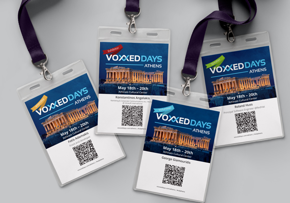 Voxxed Days Athens Badges
